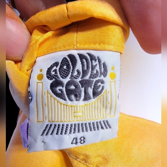 Vintage Golden Gate Melon 100% Silk Button Down Blouse Size 38 Ladies Med - Picture 5 of 6